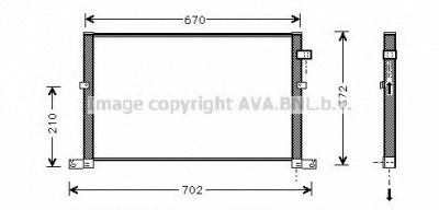AVA QUALITY COOLING fd5334 -  Конденсатор, кондиционер